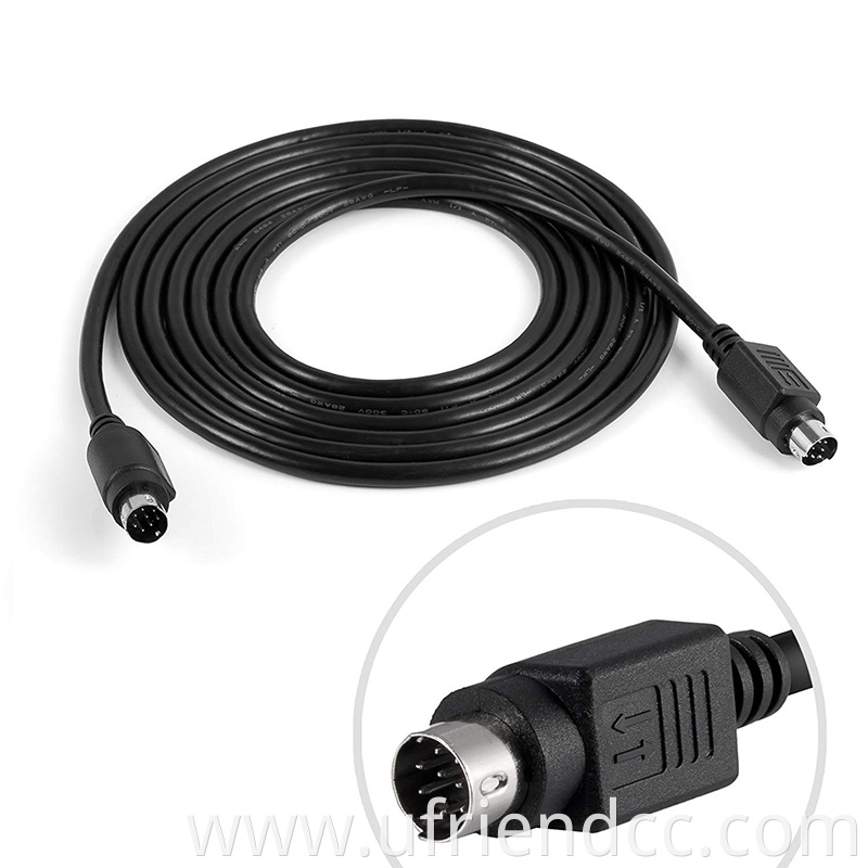 Custom Male to Male Female 9PIN MINI DIN Cable for Computer Audio Video
